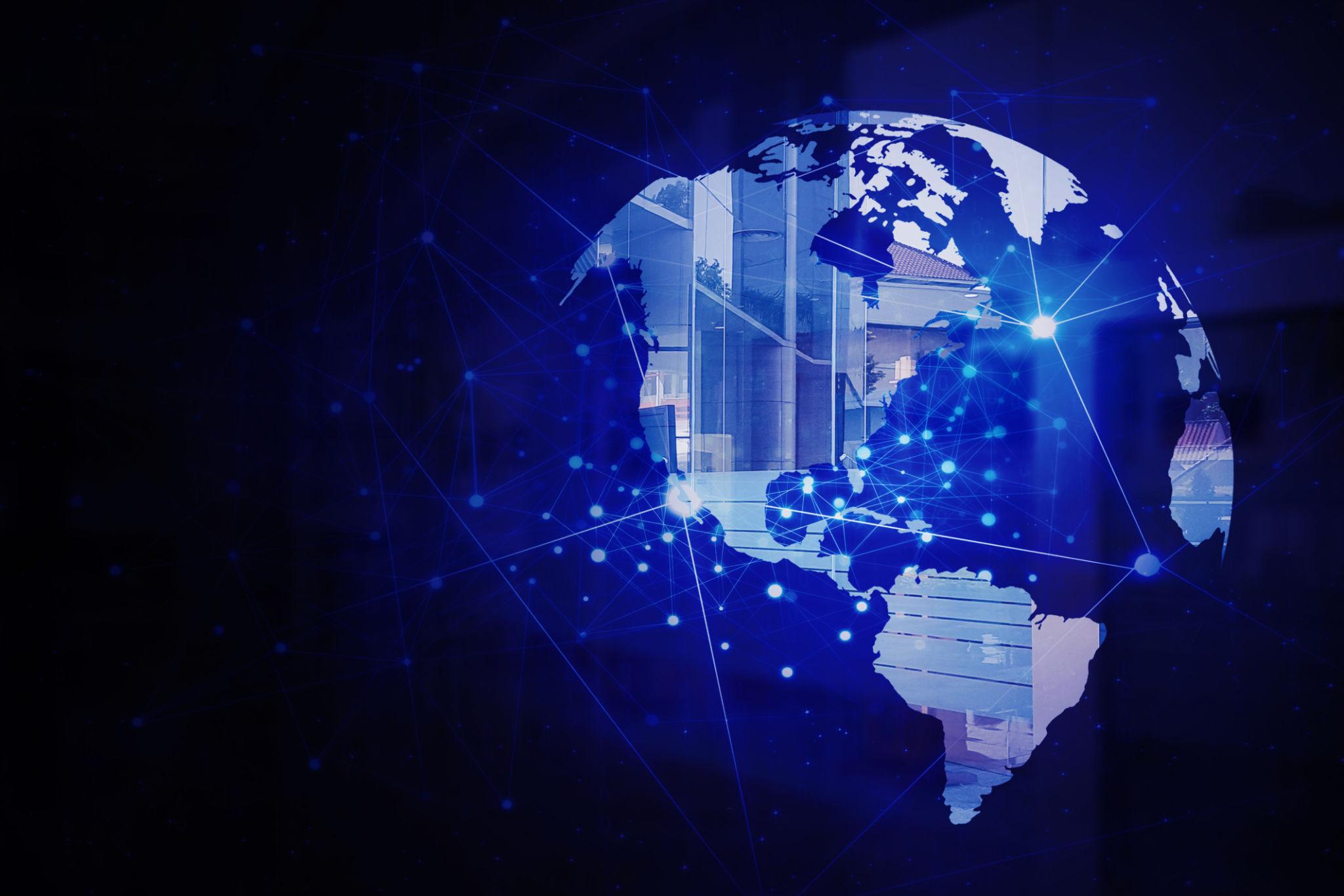 Technology Network Background